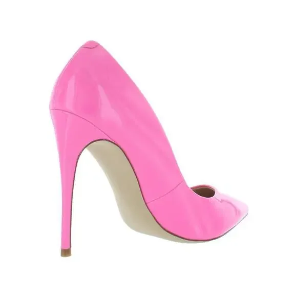 Steve Madden Women's Pink Daisie Patent Leather Heels Size 7.5 Bubblegum Barbie - Picture 2 of 8